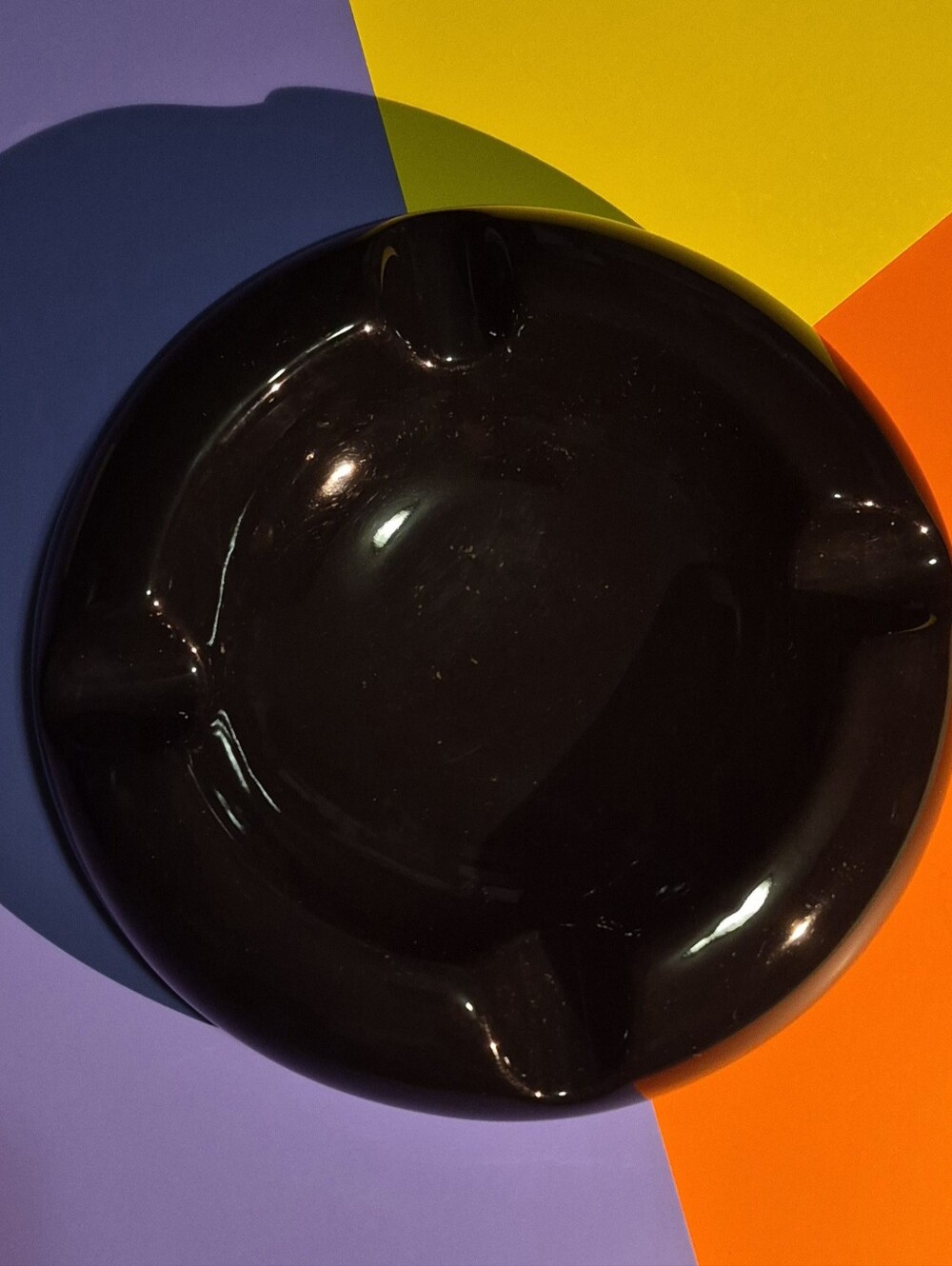 Glossy Black Ashtray